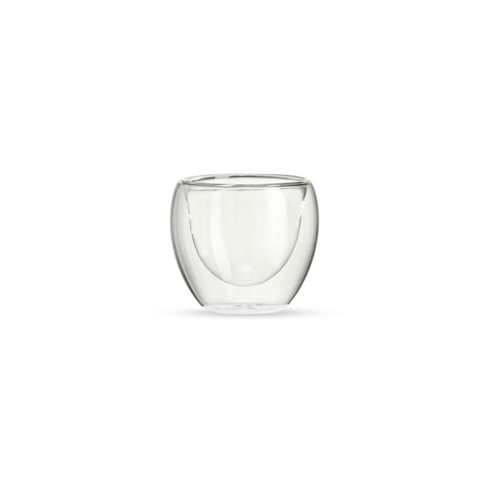 Copo de Vidro 80ml DR1676 na cor Transparente, brinde personalizado Sky Brindes