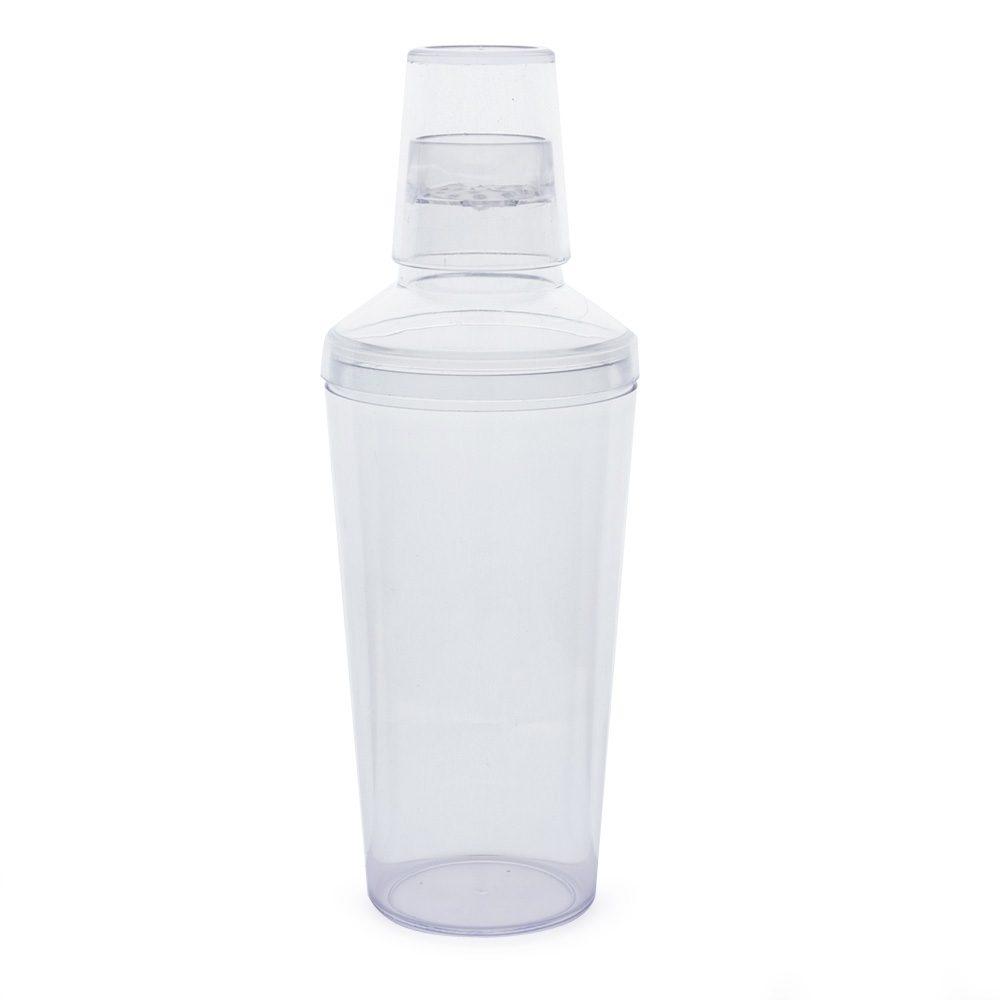 Coqueteleira Acrílica 565ml DR1695 na cor Transparente, brinde personalizado Sky Brindes