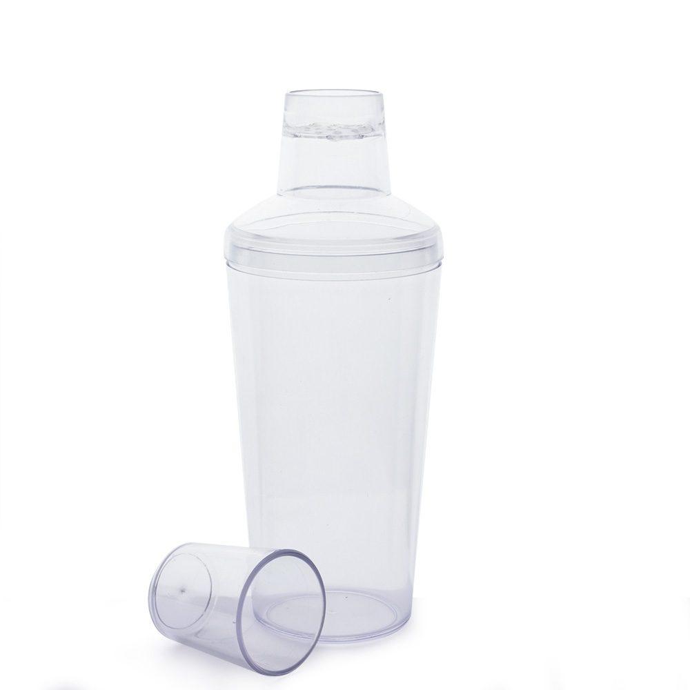 Coqueteleira Acrílica 565ml DR1695 na cor Transparente, brinde personalizado Sky Brindes