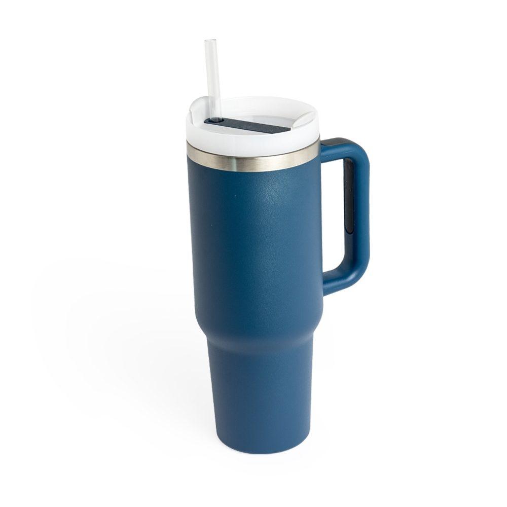 Caneca Térmica 1,2 Litros DR1703 na cor Azul escuro, brinde personalizado Sky Brindes