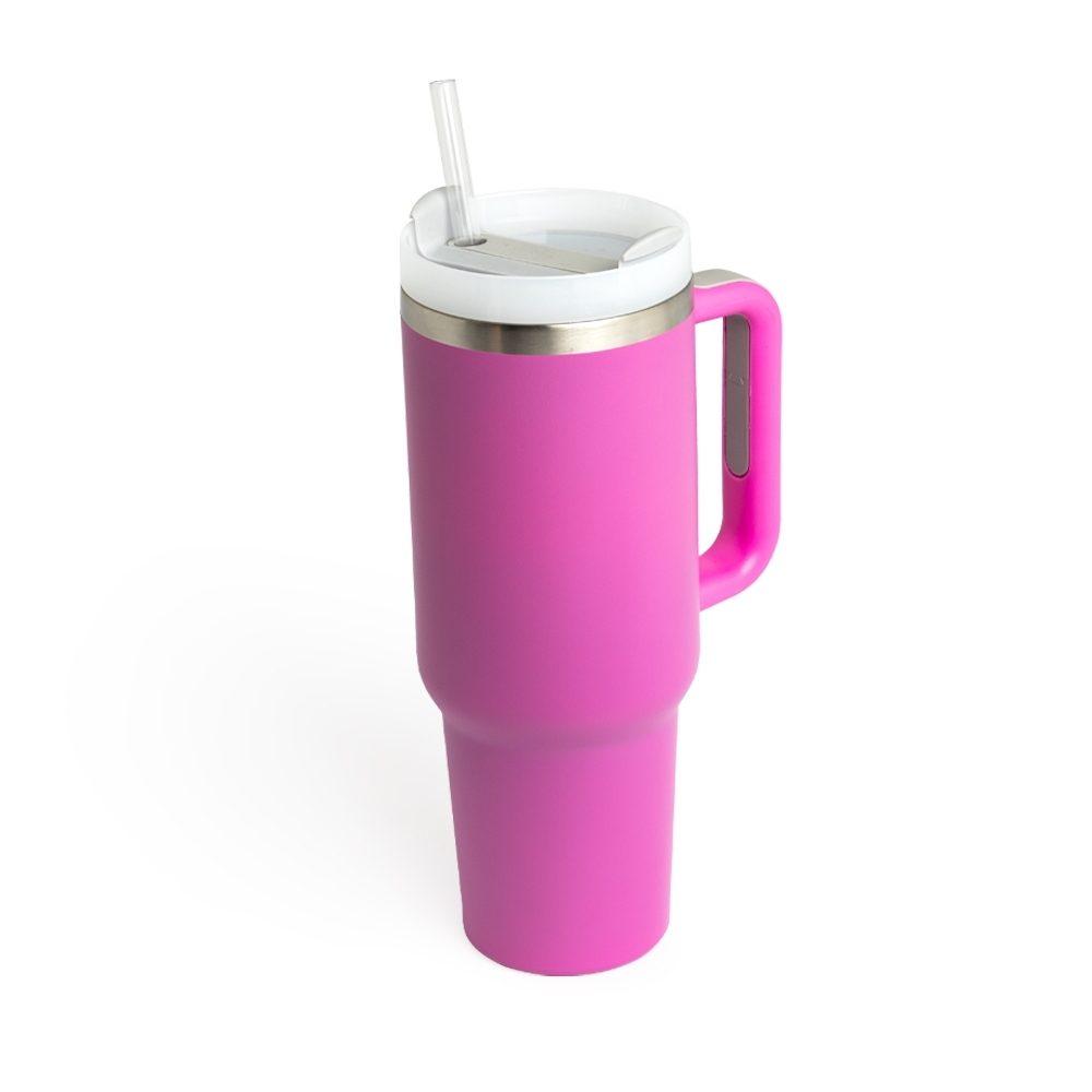 Caneca Térmica 1,2 Litros DR1703 na cor Pink, brinde personalizado Sky Brindes