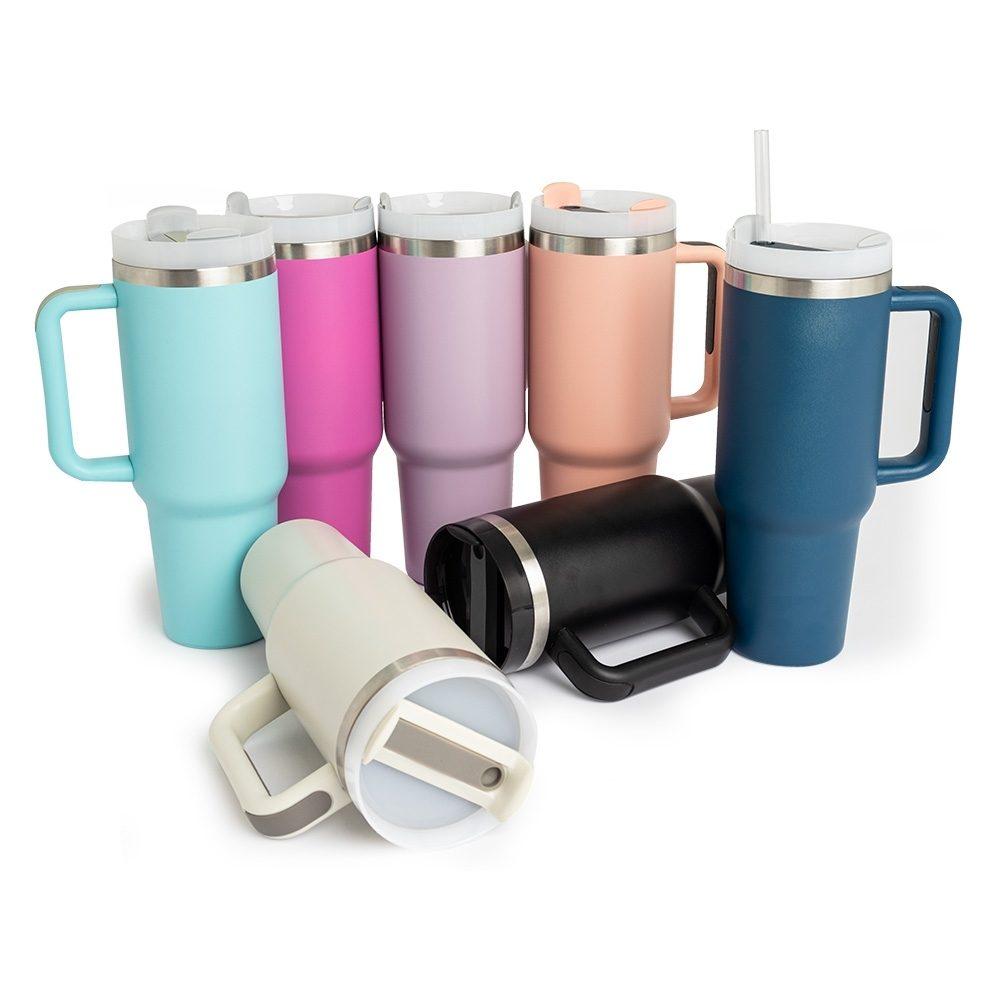 Caneca Térmica 1,2 Litros DR1703 na cor Pink, brinde personalizado Sky Brindes