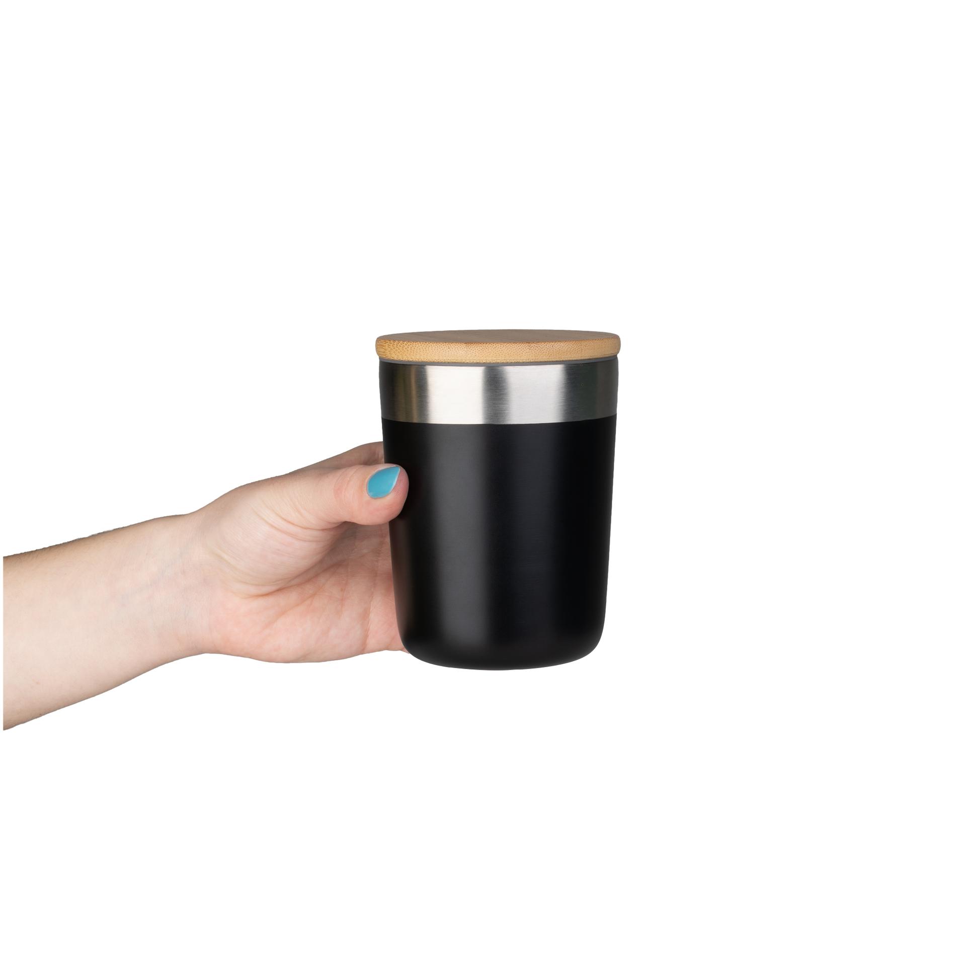 Copo Térmico 300ml DR1716 na cor Off white, brinde personalizado Sky Brindes