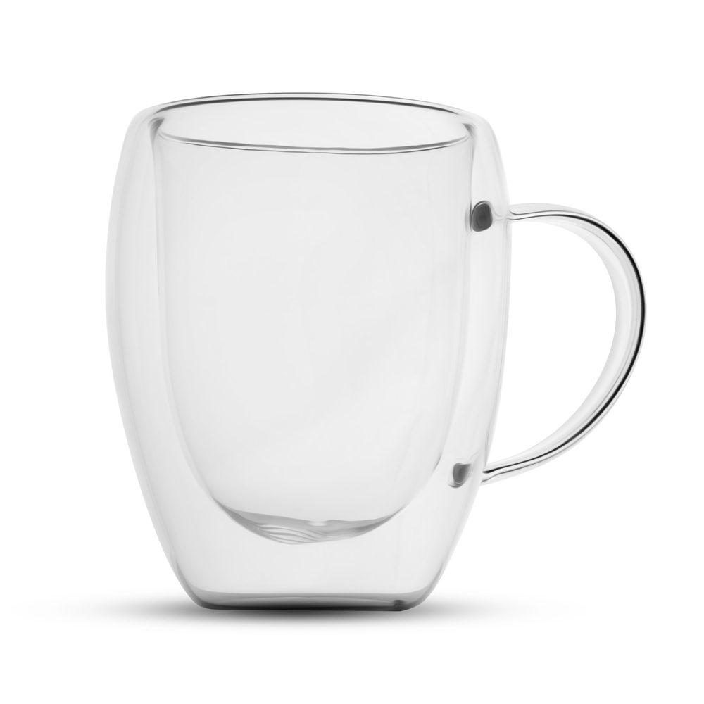 Caneca de Vidro 350ml DR1719 na cor Transparente, brinde personalizado Sky Brindes