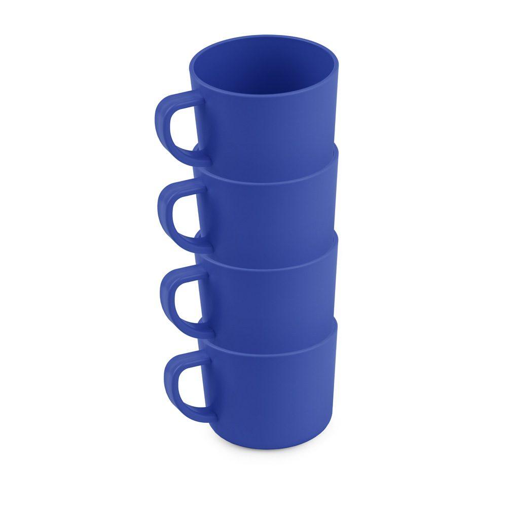 Conjunto 4 Xícaras 210ml DR1733 na cor Azul, brinde personalizado Sky Brindes