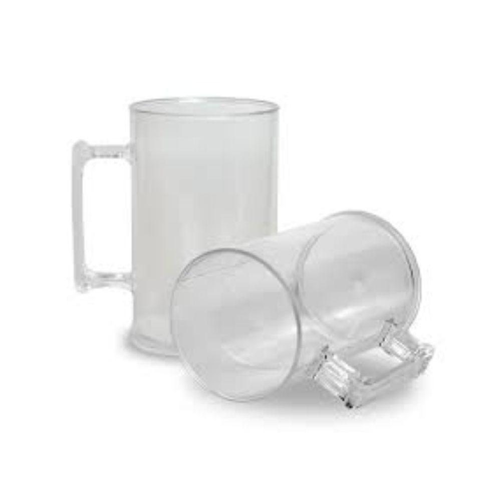Caneca de Chopp 500ml DR1734 na cor Transparente, brinde personalizado Sky Brindes