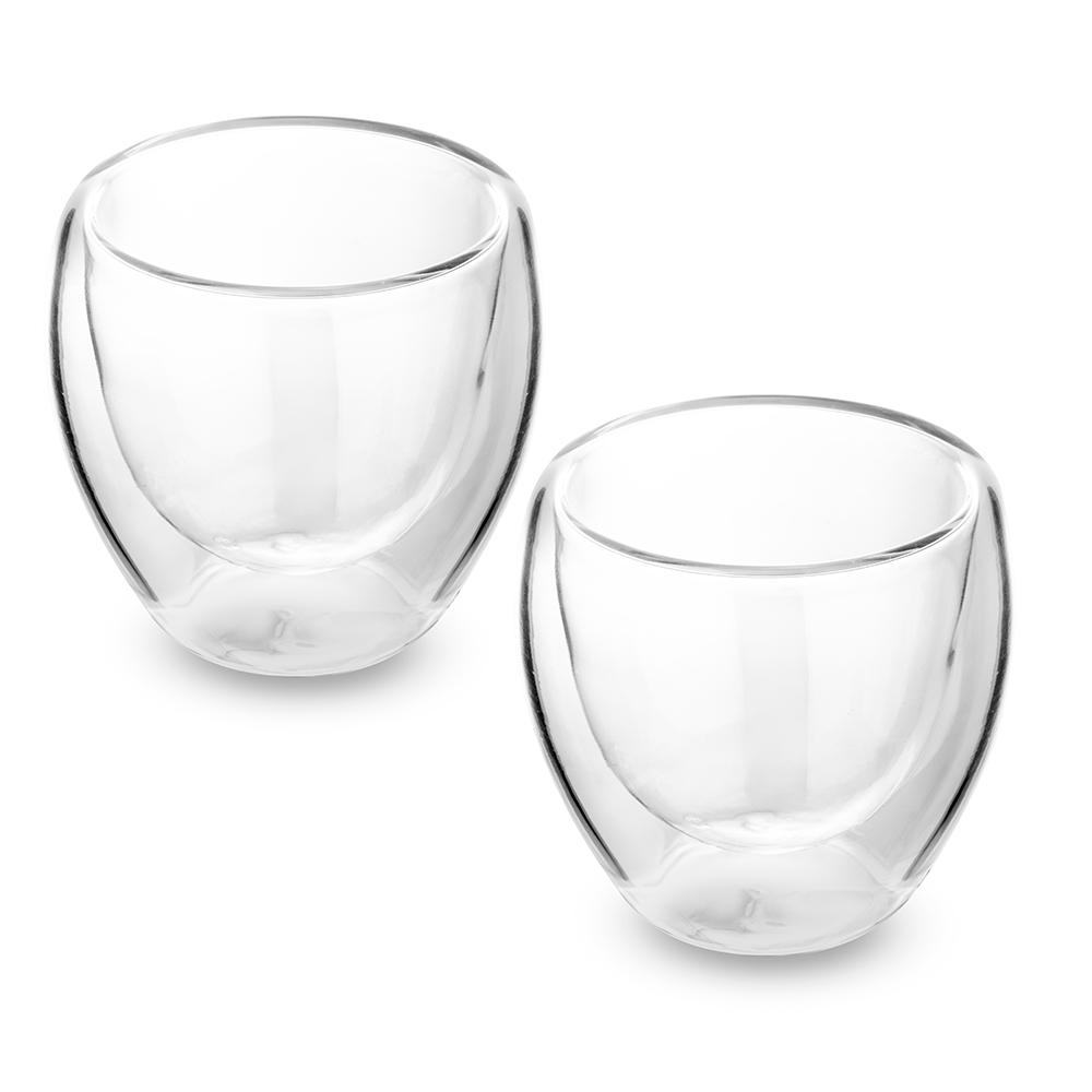 Conjunto Copos de Vidro 180ml DR1737 na cor Transparente, brinde personalizado Sky Brindes