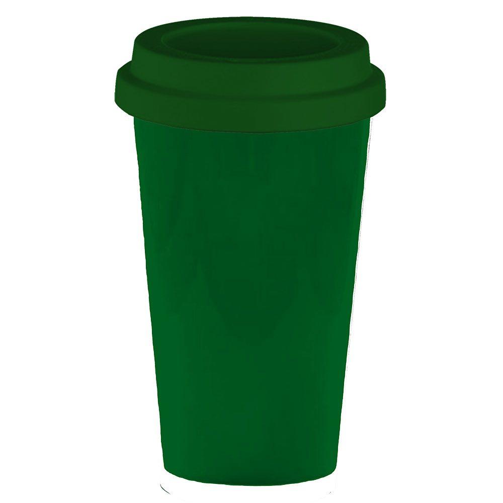 Copo plástico PP 430ml DR1745 na cor Verde, brinde personalizado Sky Brindes