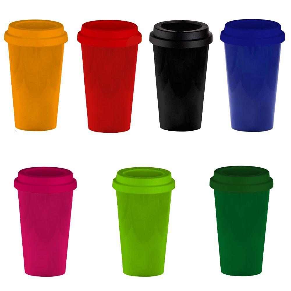 Copo plástico PP 430ml DR1745 na cor Verde claro, brinde personalizado Sky Brindes