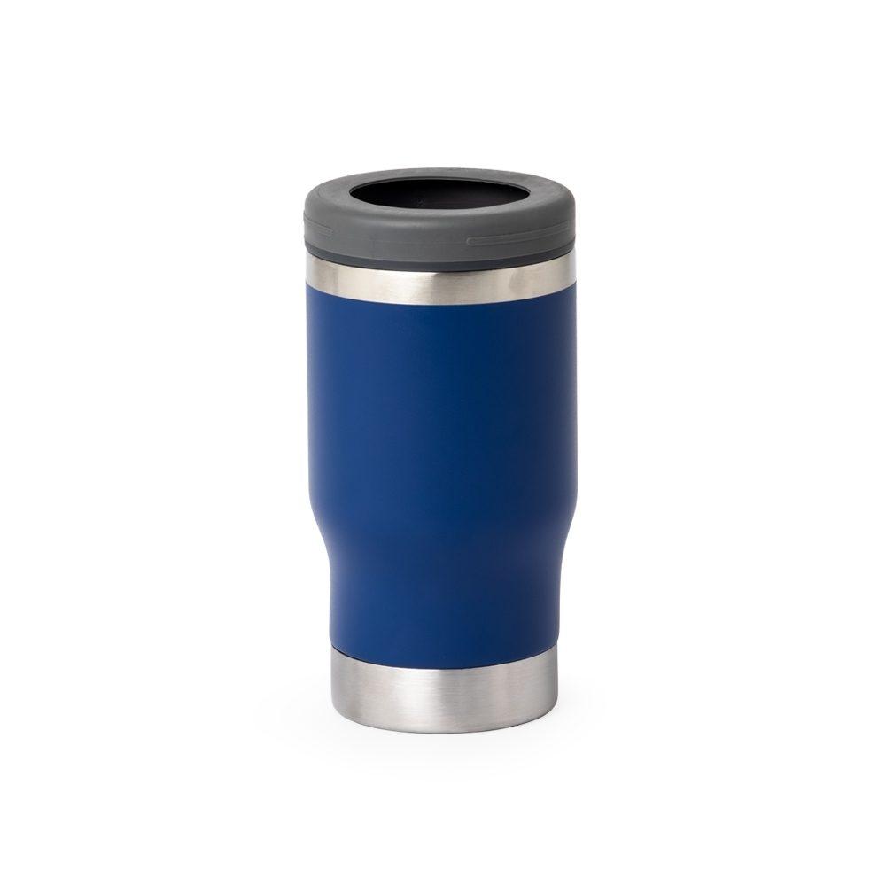 Copo Térmico 380ml DR1763 na cor Azul, brinde personalizado Sky Brindes