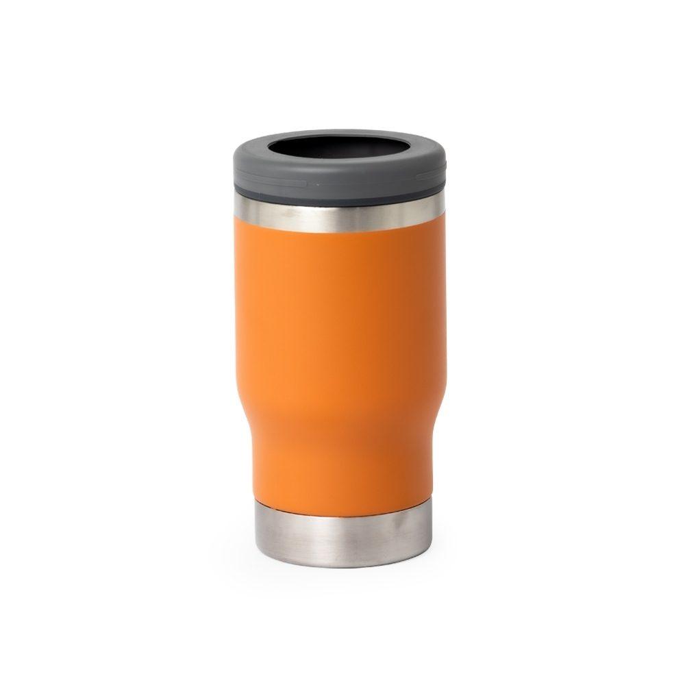 Copo Térmico 380ml DR1763 na cor Laranja, brinde personalizado Sky Brindes