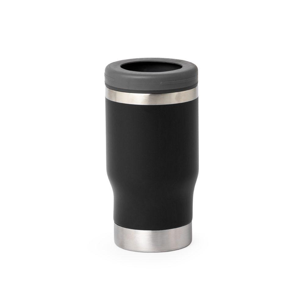Copo Térmico 380ml DR1763 na cor Preto, brinde personalizado Sky Brindes