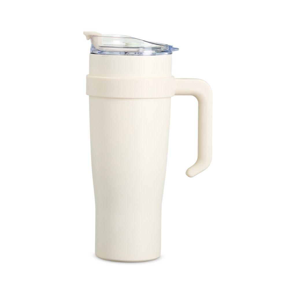 Caneca Térmica 1,2 Litros DR1788 na cor Bege, brinde personalizado Sky Brindes