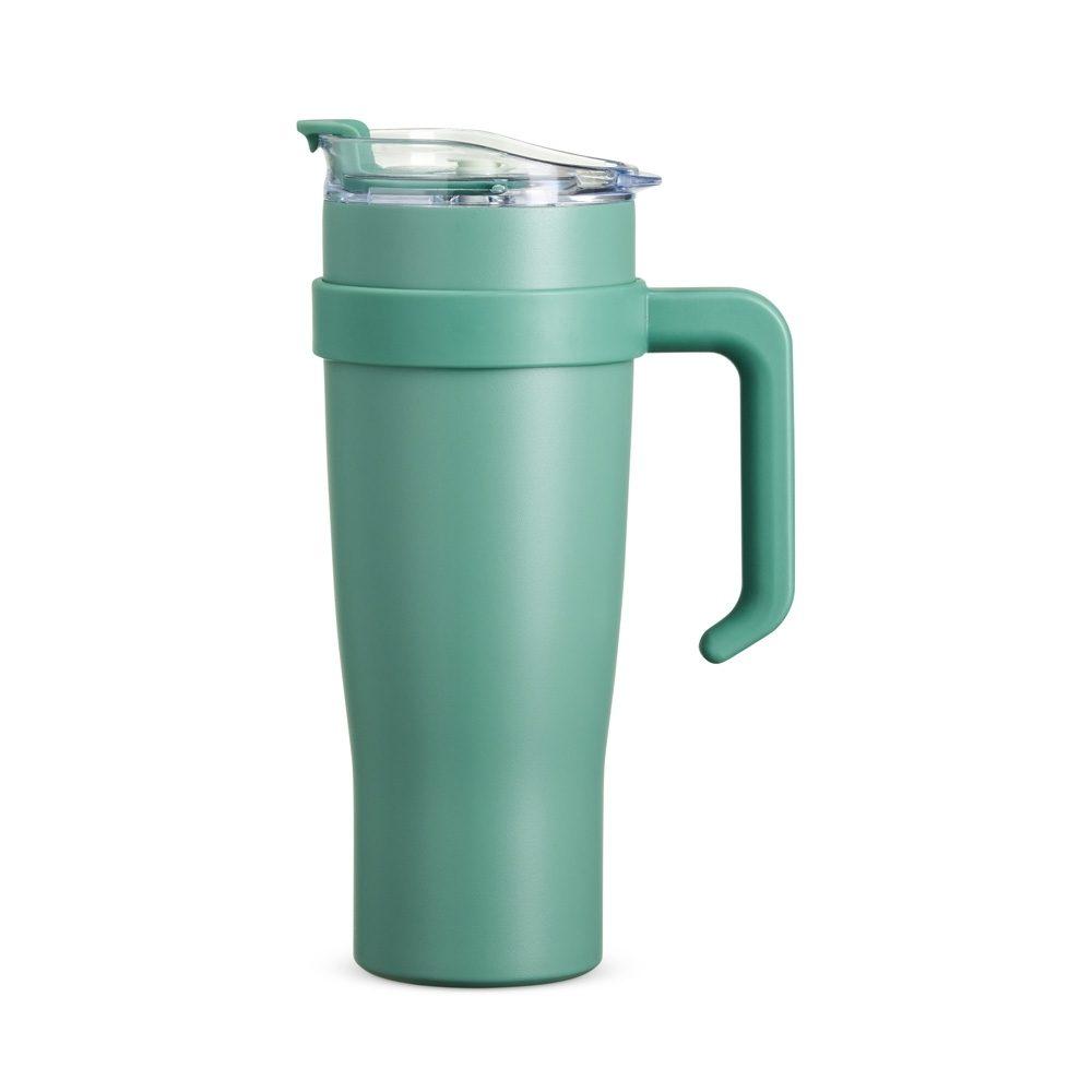 Caneca Térmica 1,2 Litros DR1788 na cor Verde, brinde personalizado Sky Brindes