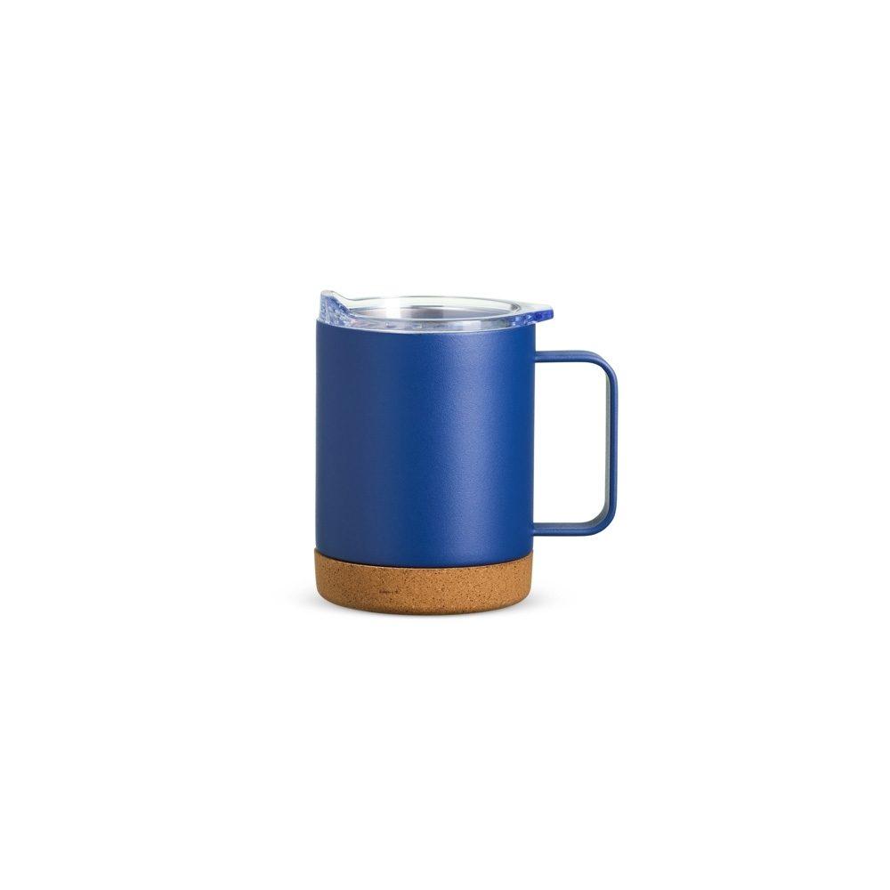 Caneca Térmica 400ml DR1798 na cor Azul, brinde personalizado Sky Brindes
