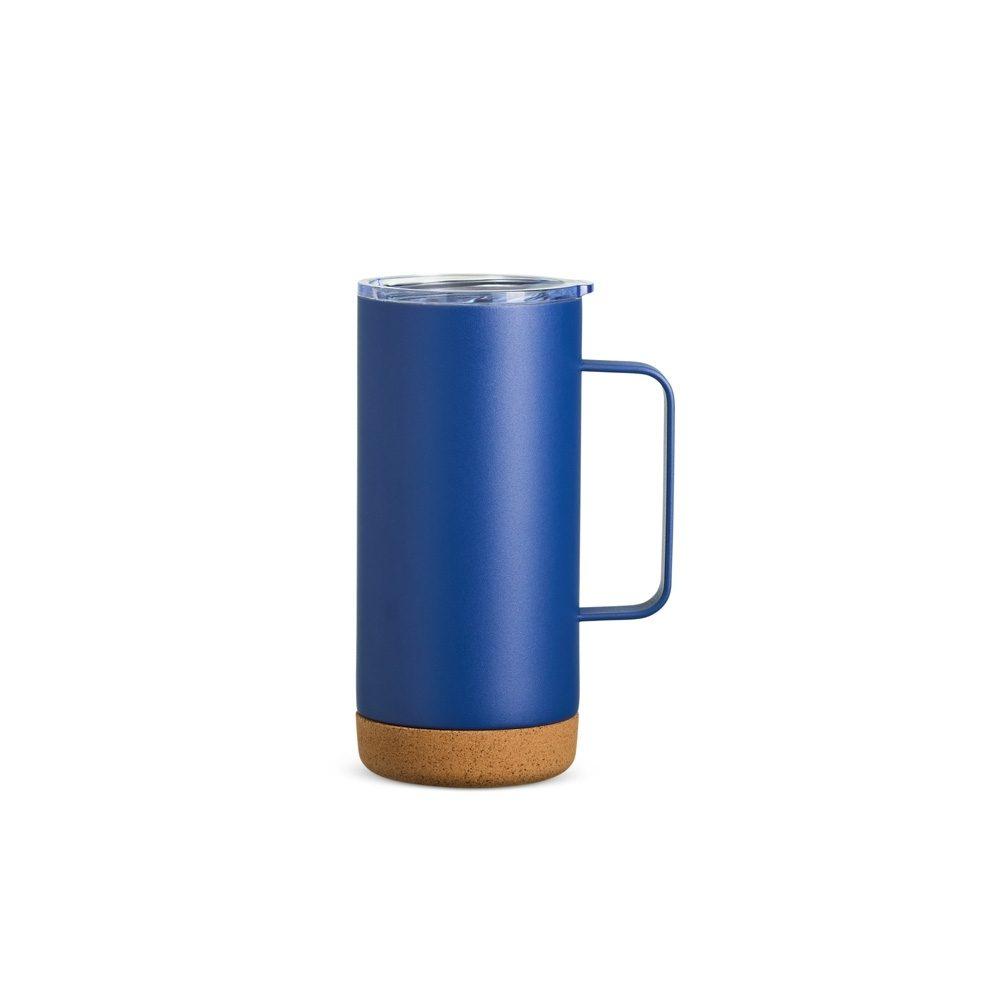 Caneca Térmica 500ml DR1799 na cor Azul, brinde personalizado Sky Brindes