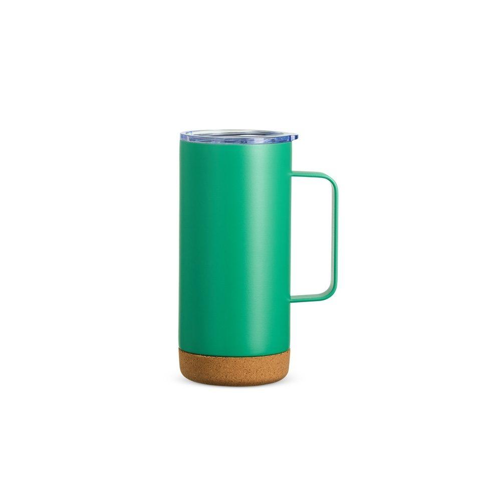 Caneca Térmica 500ml DR1799 na cor Verde, brinde personalizado Sky Brindes