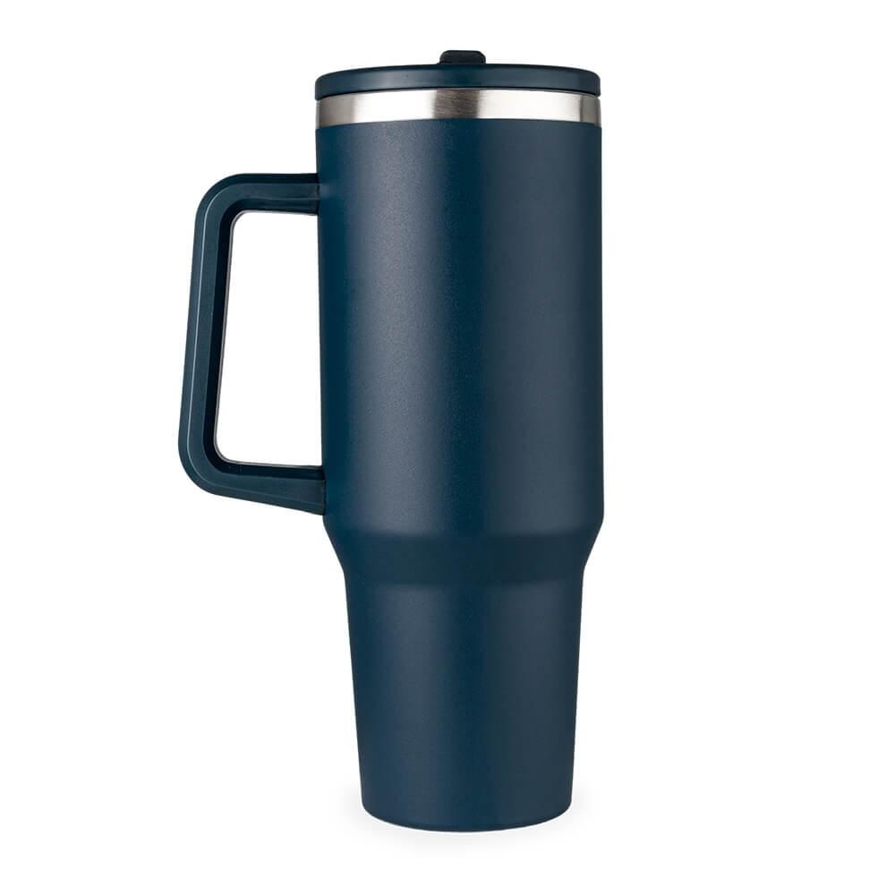 Caneca Térmica 1,2 Litros DR1803 na cor Azul escuro, brinde personalizado Sky Brindes