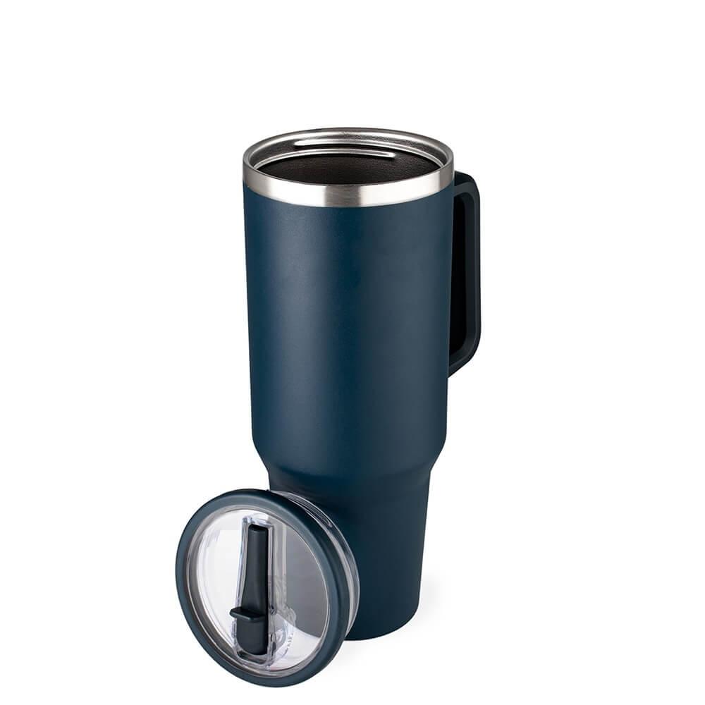 Caneca Térmica 1,2 Litros DR1803 na cor Azul escuro, brinde personalizado Sky Brindes