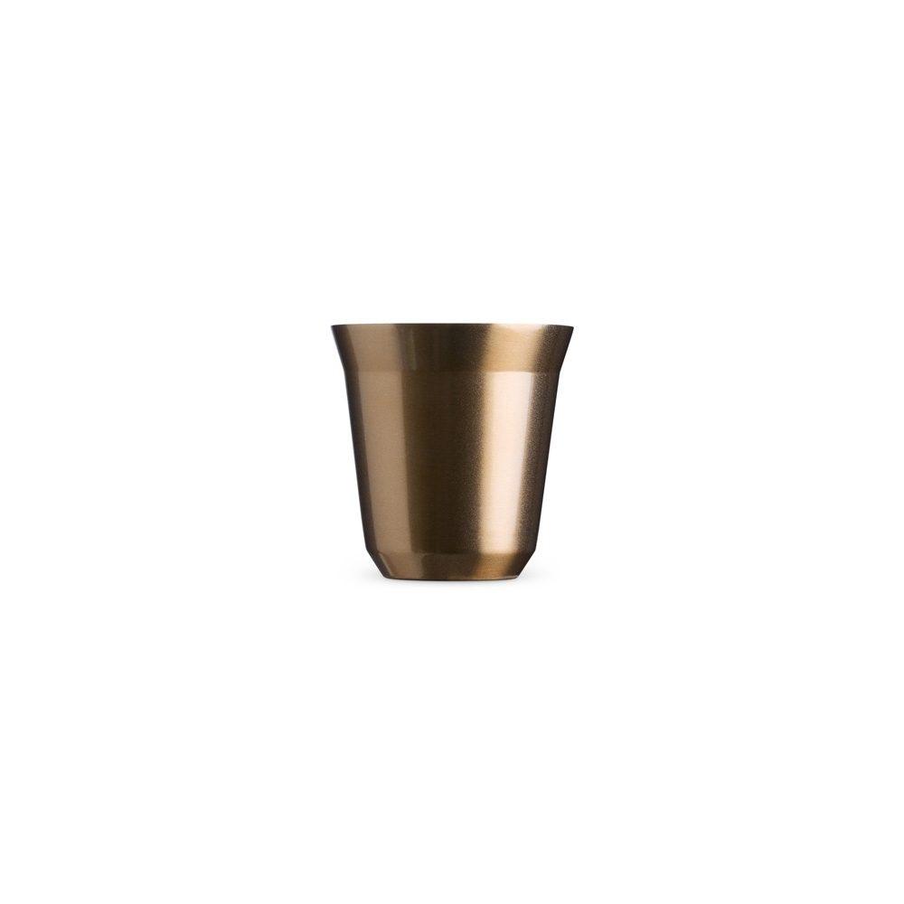 Copo Térmico Inox 150ml DR1806 na cor Dourado, brinde personalizado Sky Brindes