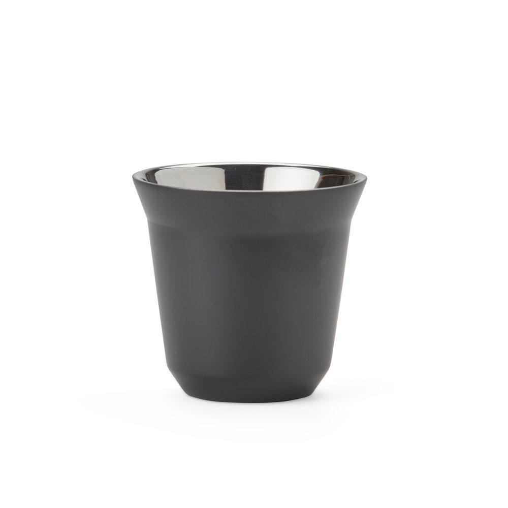 Copo Inox 80ml DR1809 na cor Preto, brinde personalizado Sky Brindes