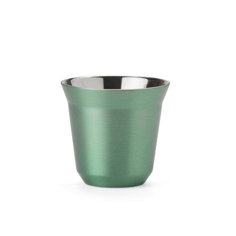 Copo Inox 80ml DR1809 na cor Verde, brinde personalizado Sky Brindes