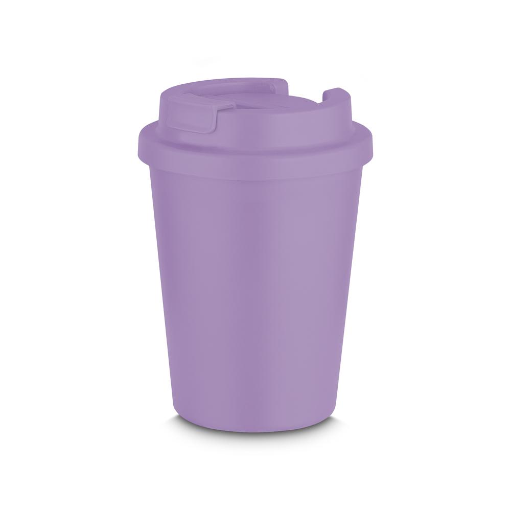 Copo Plástico 400ml DR1811 na cor Lilás, brinde personalizado Sky Brindes