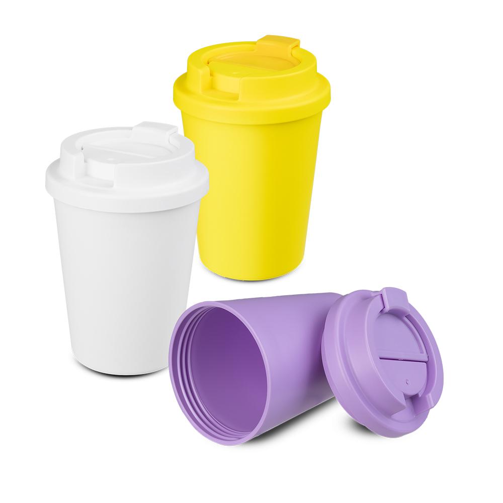 Copo Plástico 400ml DR1811 na cor Azul, brinde personalizado Sky Brindes