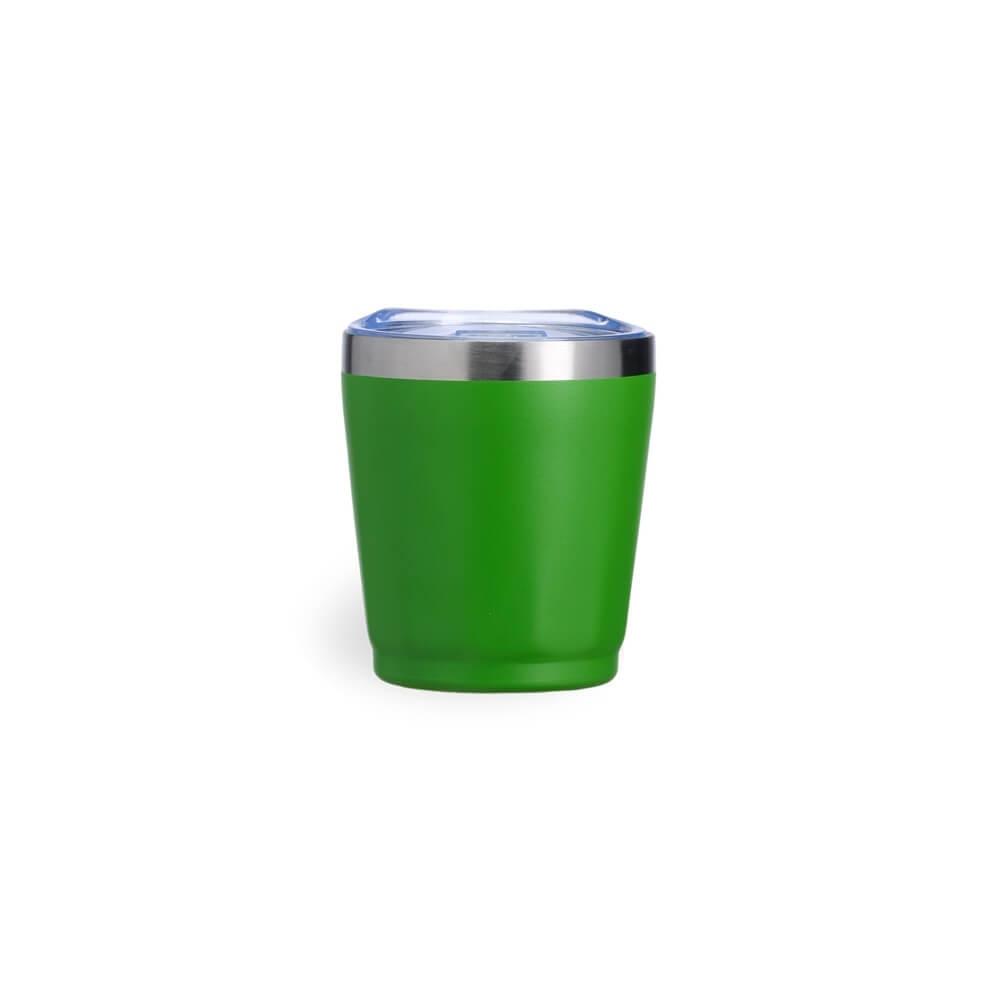 Copo Térmico 200ml DR1812 na cor Verde, brinde personalizado Sky Brindes