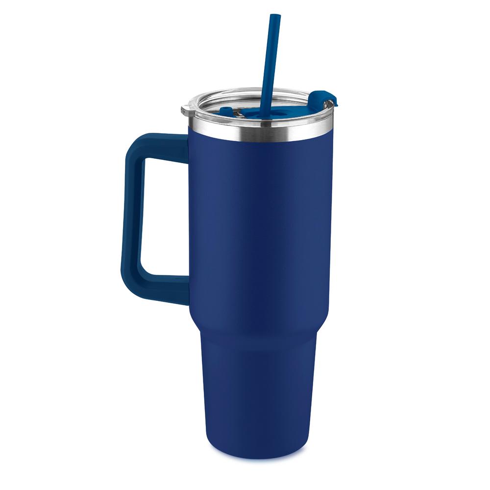 Caneca Térmica 1,3 Litros DR1816 na cor Azul, brinde personalizado Sky Brindes