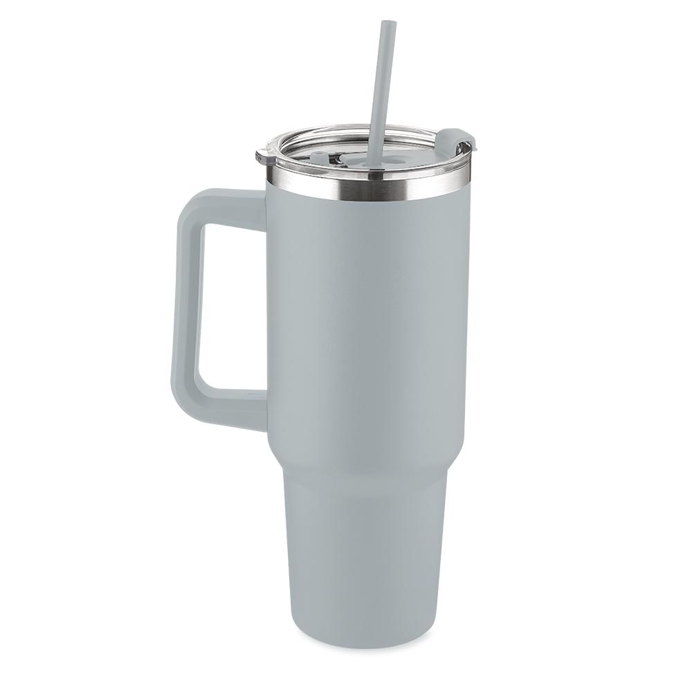 Caneca Térmica 1,3 Litros DR1816 na cor Cinza, brinde personalizado Sky Brindes