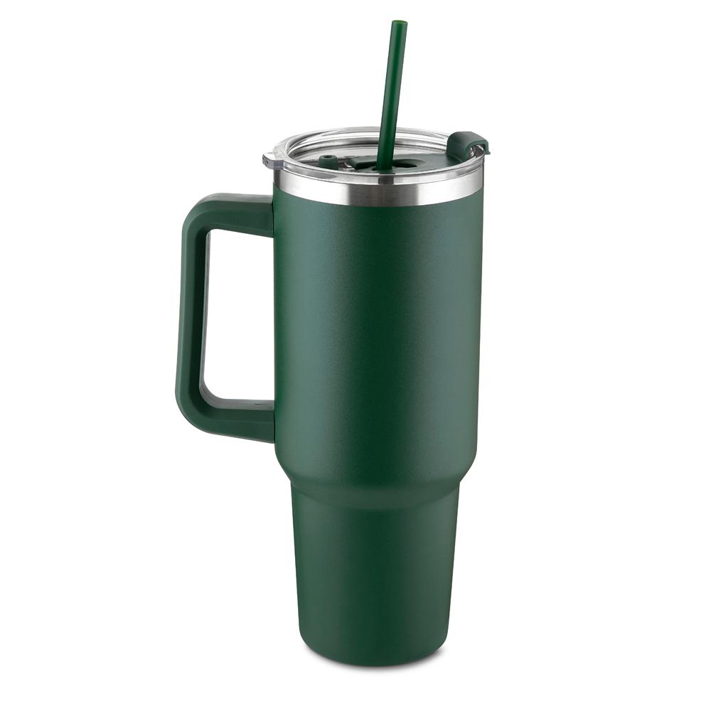 Caneca Térmica 1,3 Litros DR1816 na cor Verde, brinde personalizado Sky Brindes