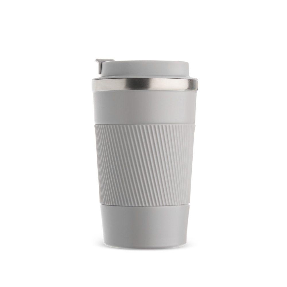 Copo Térmico 350ml DR1818 na cor Cinza, brinde personalizado Sky Brindes