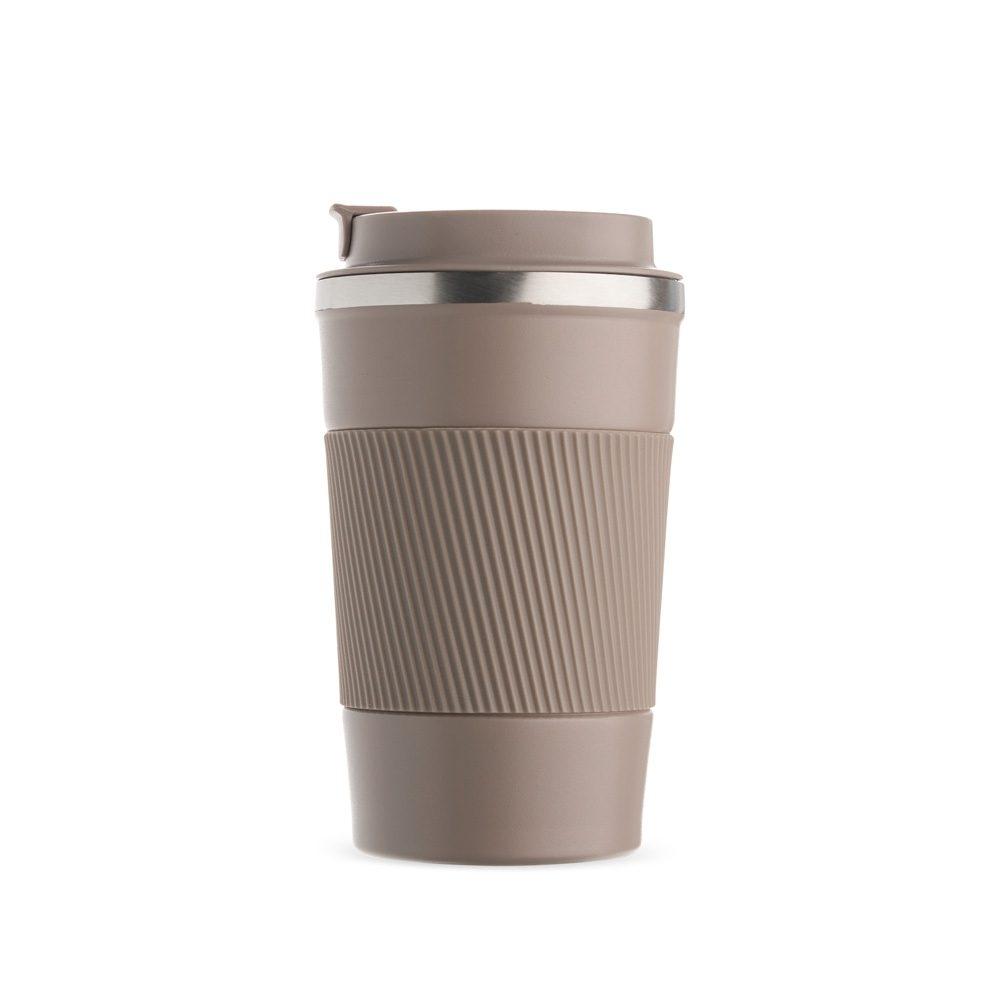 Copo Térmico 350ml DR1818 na cor Marrom, brinde personalizado Sky Brindes