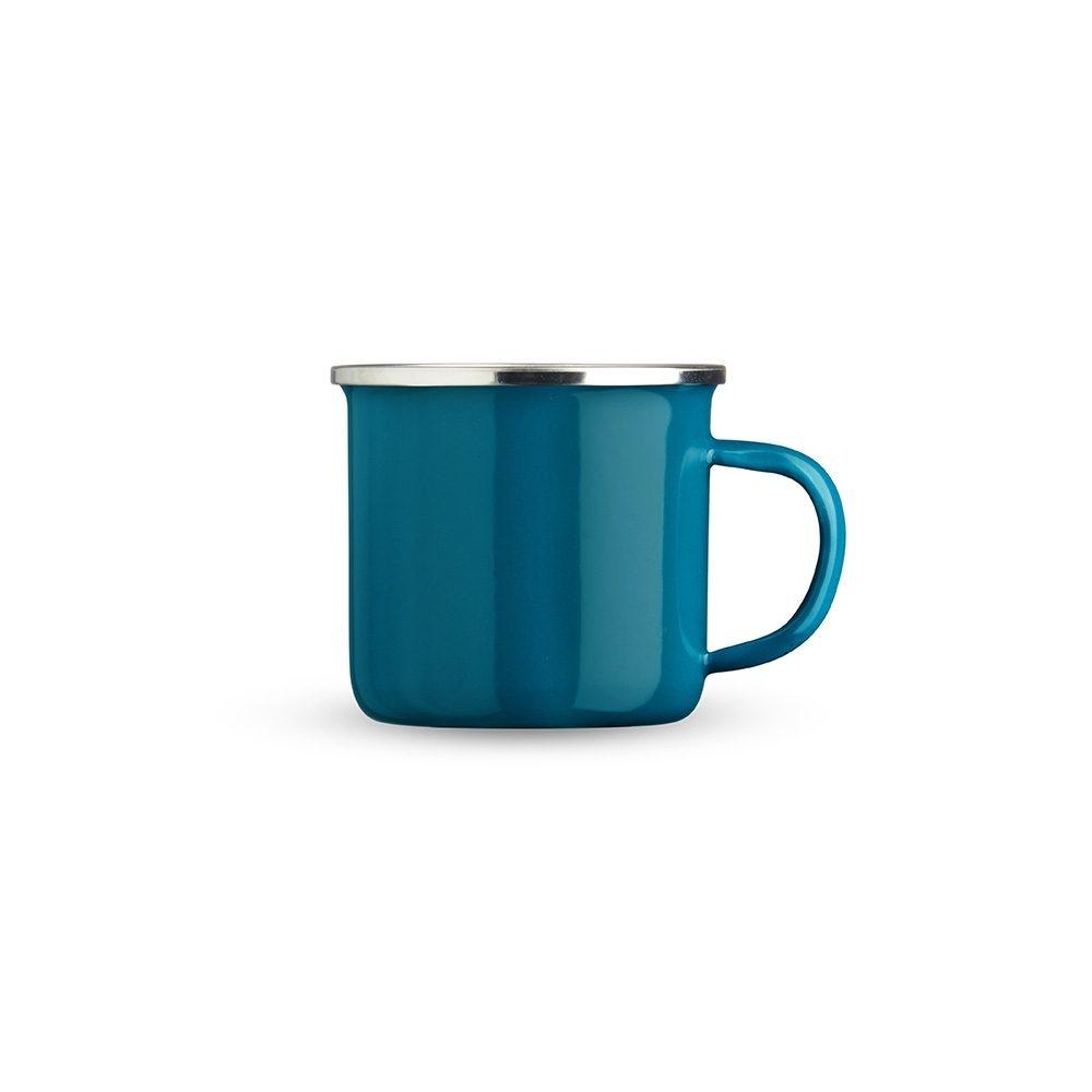 Caneca Inox 370ml DR1820 na cor Azul escuro, brinde personalizado Sky Brindes