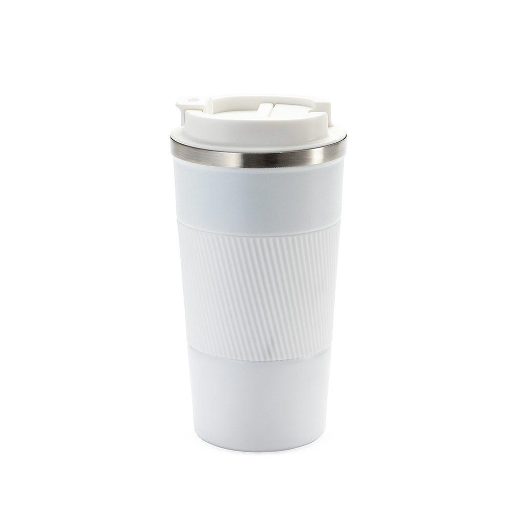 Copo Térmico 500ml DR1822 na cor Branco, brinde personalizado Sky Brindes