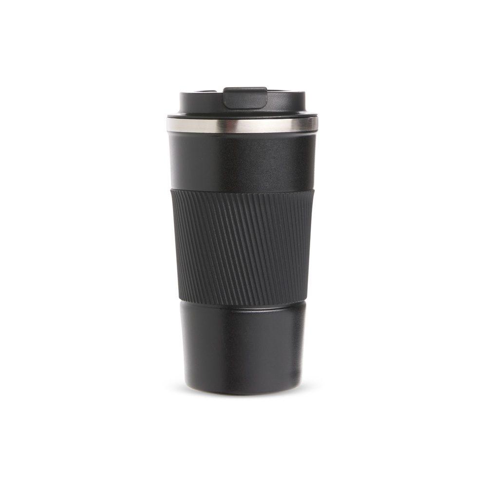 Copo Térmico 500ml DR1822 na cor Preto, brinde personalizado Sky Brindes
