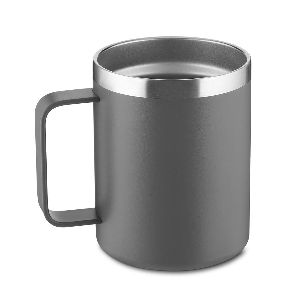 Caneca Térmica 400ml DR1826 na cor Branco, brinde personalizado Sky Brindes