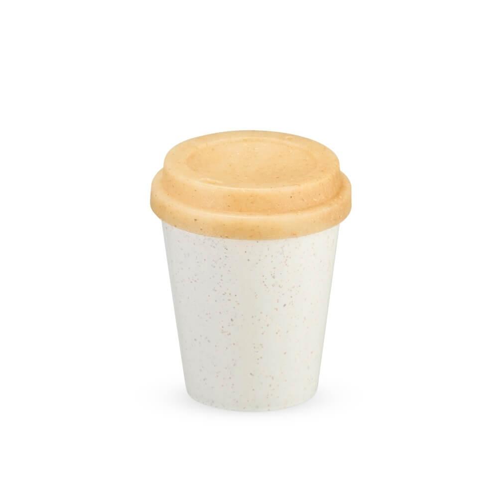 Copo Fibra de Arroz 350ml DR1830 na cor Bege, brinde personalizado Sky Brindes