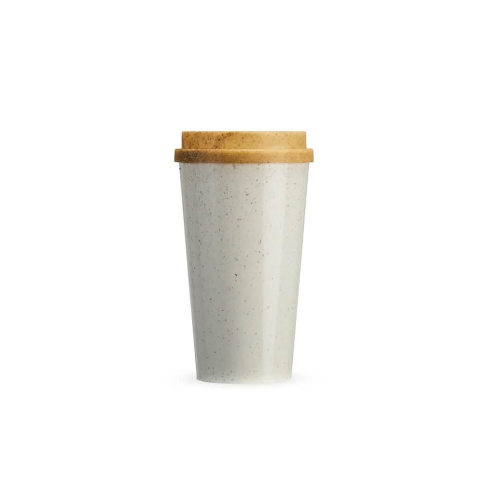 Copo Fibra de Arroz 550ml DR1831 na cor Natural, brinde personalizado Sky Brindes