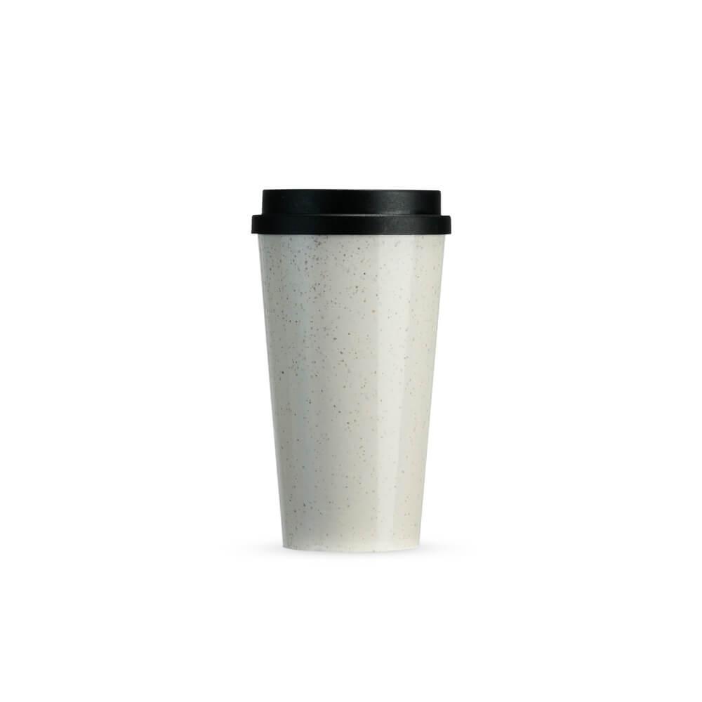 Copo Fibra de Arroz 550ml DR1831 na cor Preto, brinde personalizado Sky Brindes