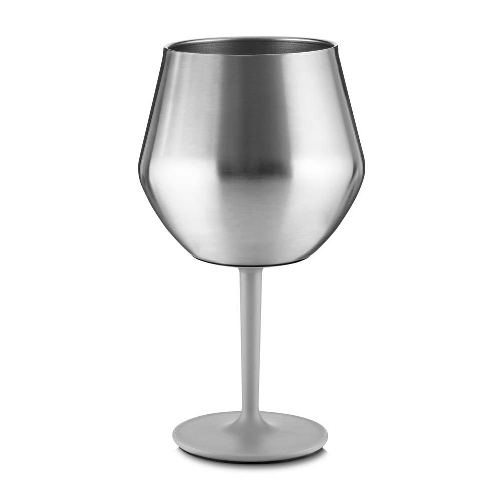 Taça Térmica 350ml DR1838 na cor Prata, brinde personalizado Sky Brindes