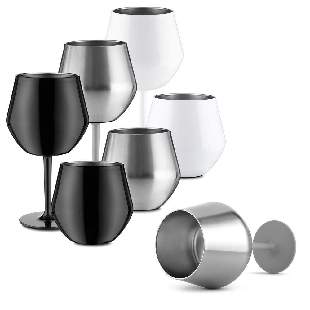 Taça Térmica 350ml DR1838 na cor Preto, brinde personalizado Sky Brindes