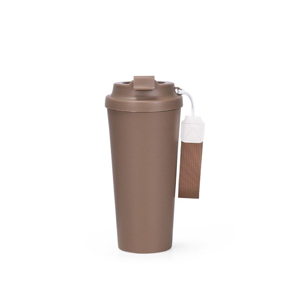 Copo Inox 480ml DR1844 na cor Marrom, brinde personalizado Sky Brindes