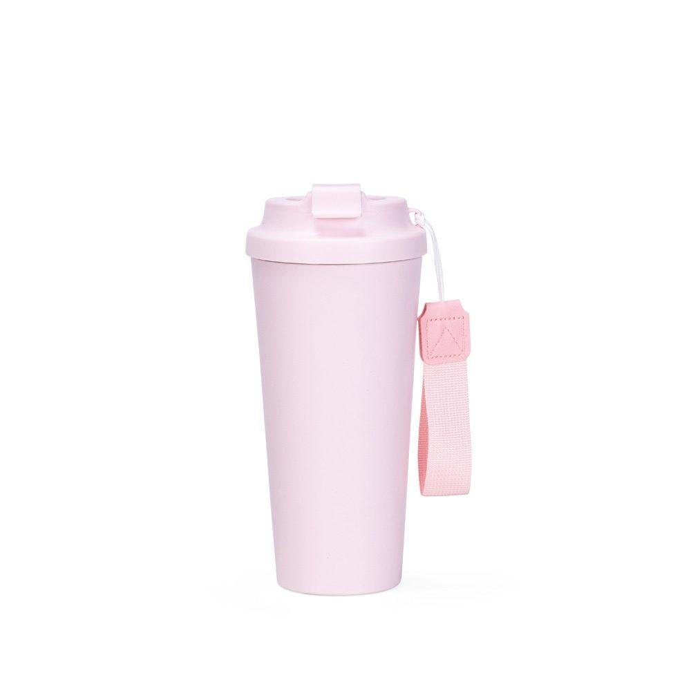 Copo Inox 480ml DR1844 na cor Rosa, brinde personalizado Sky Brindes