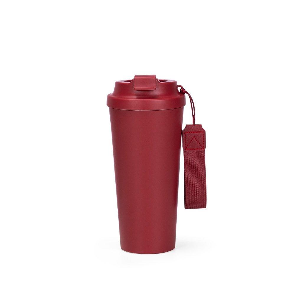 Copo Inox 480ml DR1844 na cor Vinho, brinde personalizado Sky Brindes