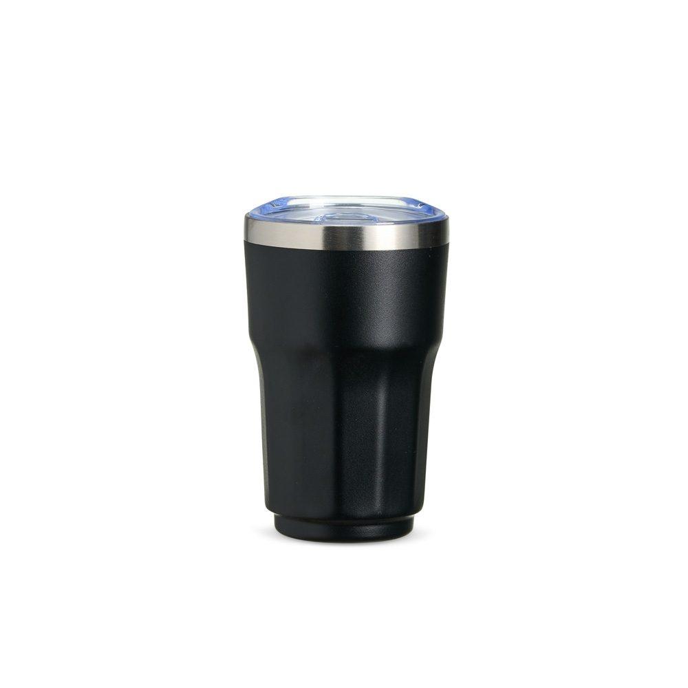 Copo Térmico 300ml DR1848 na cor Preto, brinde personalizado Sky Brindes