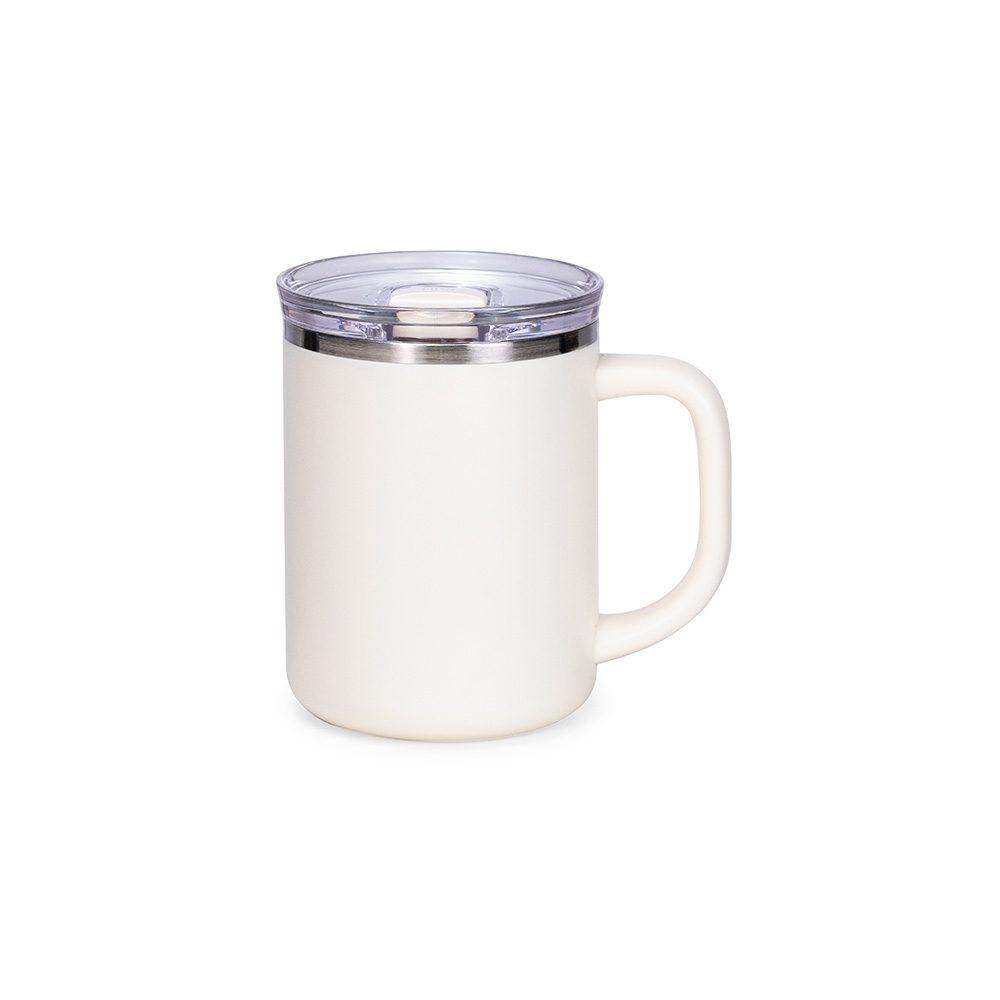 Caneca Parede Dupla 450ml DR1850 na cor Branco, brinde personalizado Sky Brindes