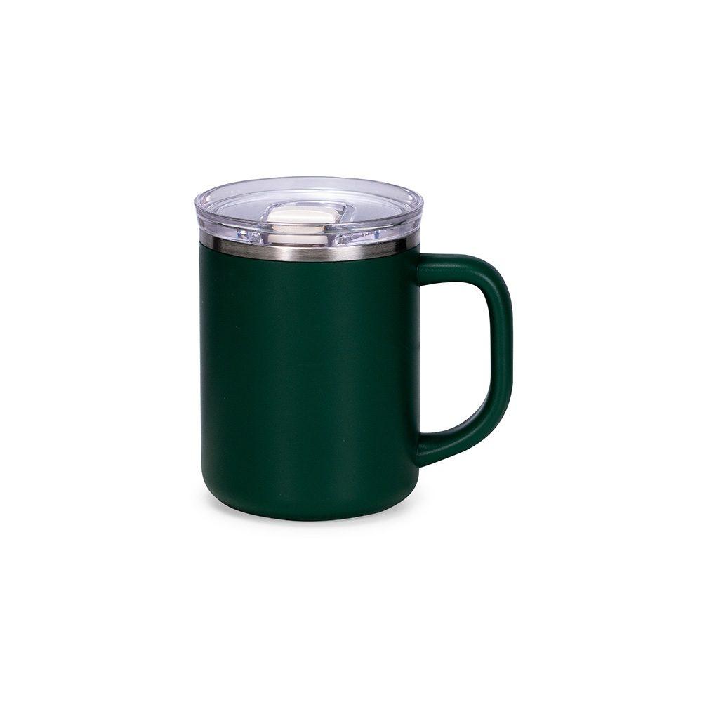 Caneca Parede Dupla 450ml DR1850 na cor Verde, brinde personalizado Sky Brindes