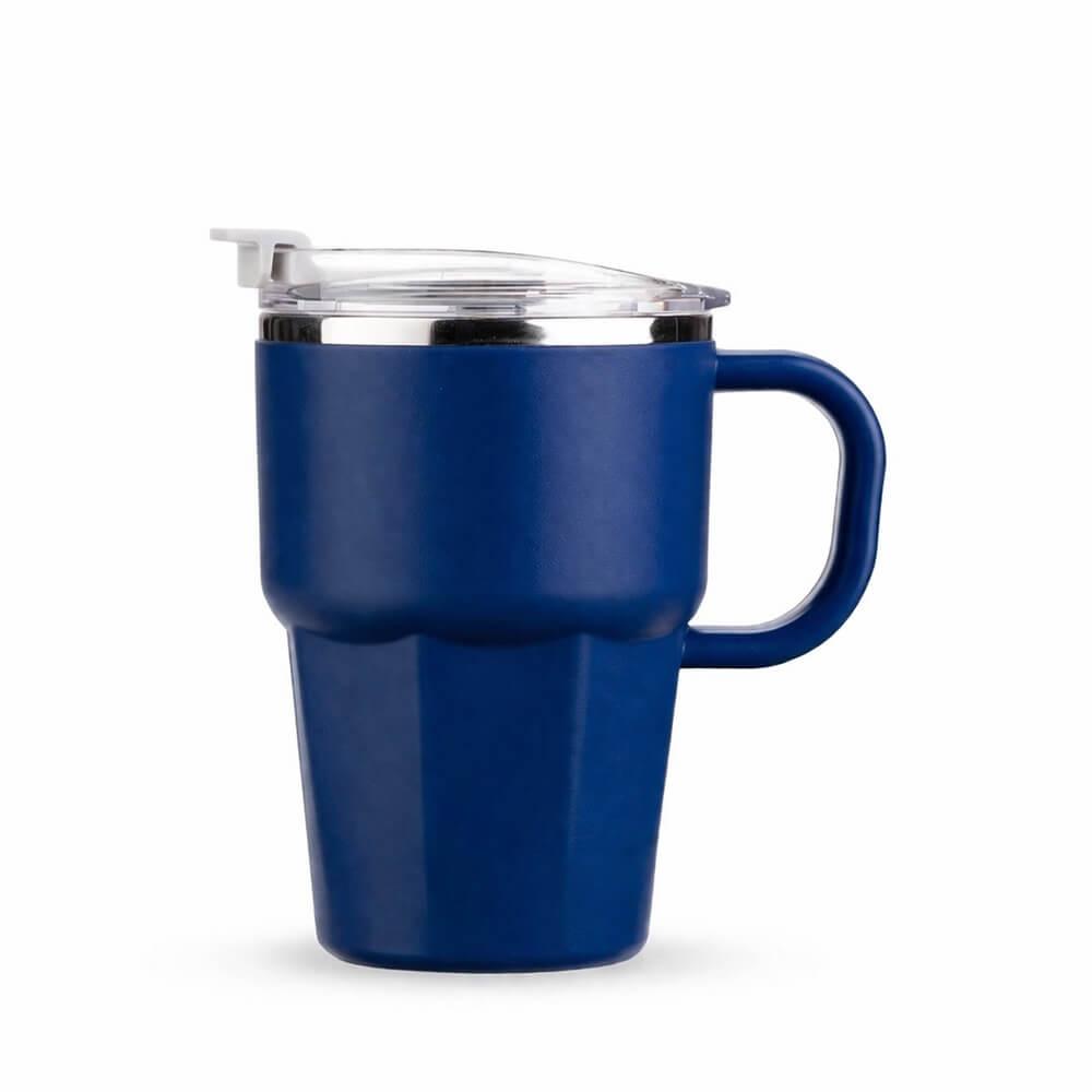 Caneca Parede Dupla 550ml DR1851 na cor Azul, brinde personalizado Sky Brindes